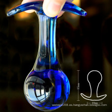 Glass Anal Plug Crystal Anal Sex Products para juegos de adultos